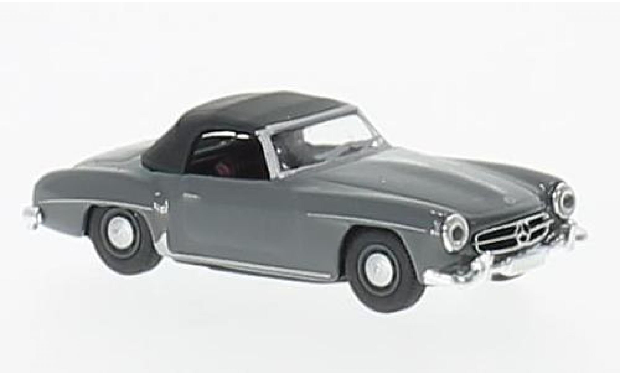 Mercedes 190 1/87 Schuco SL grey/black diecast model cars