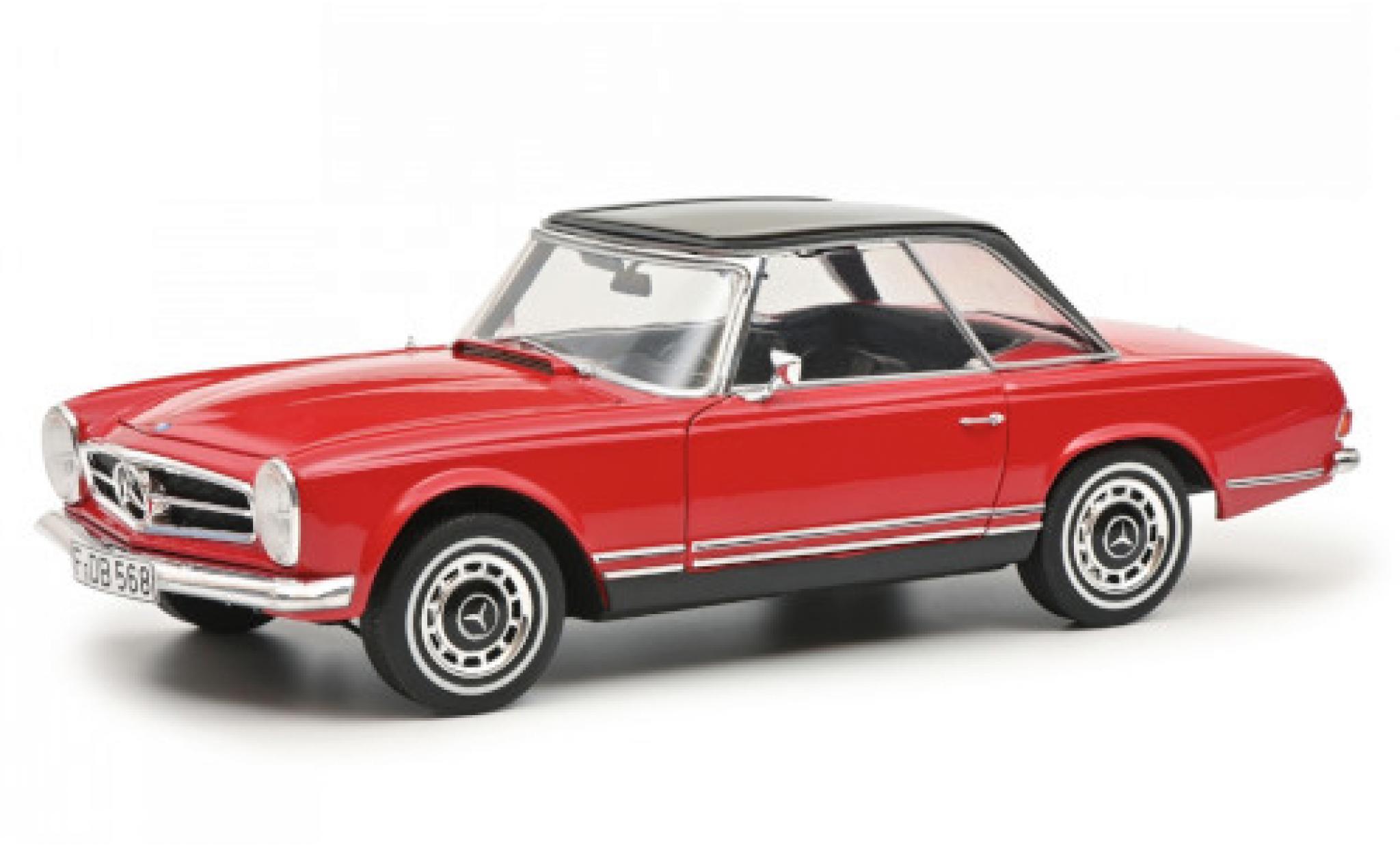 Mercedes 280 1/18 Schuco SL (W113) red/black 1963 mit Hardtop diecast model cars