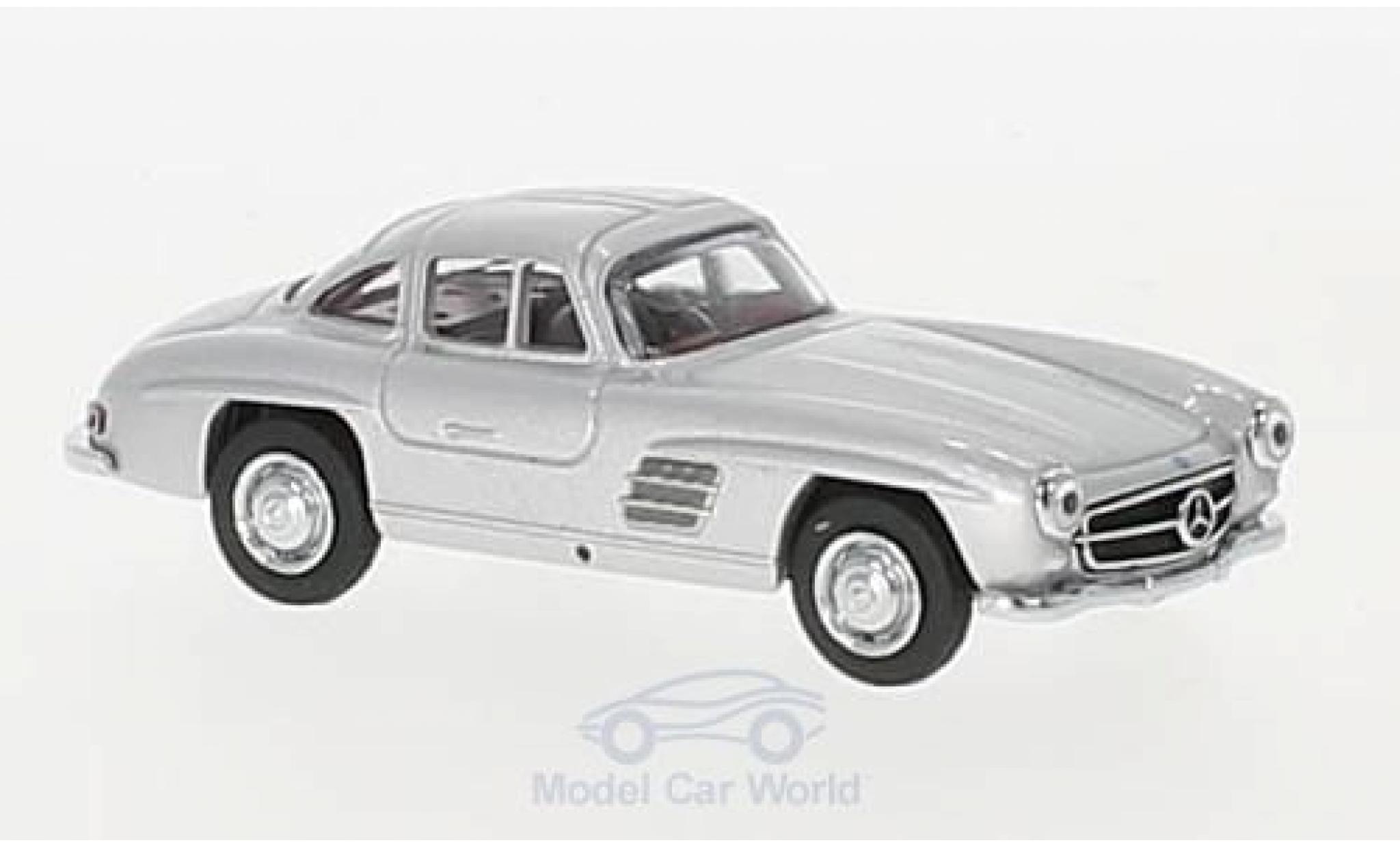 Mercedes 300 SL 1/64 Schuco SL Coupe (W198) grey diecast model cars