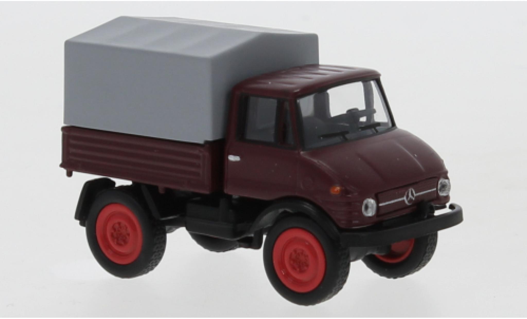 Mercedes Unimog 1/87 Schuco U406 red avec toile diecast model cars