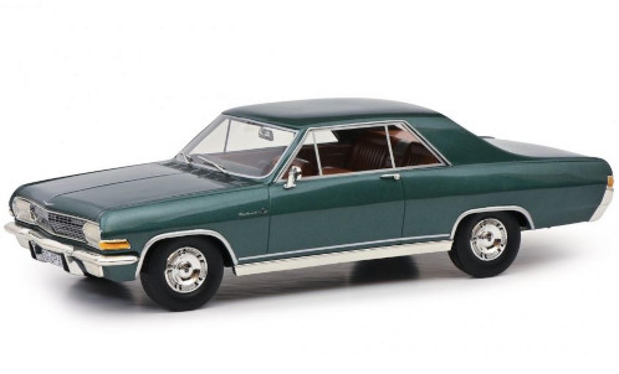 Opel Diplomat 1/18 Schuco A Coupe metallic green 1965 diecast model cars