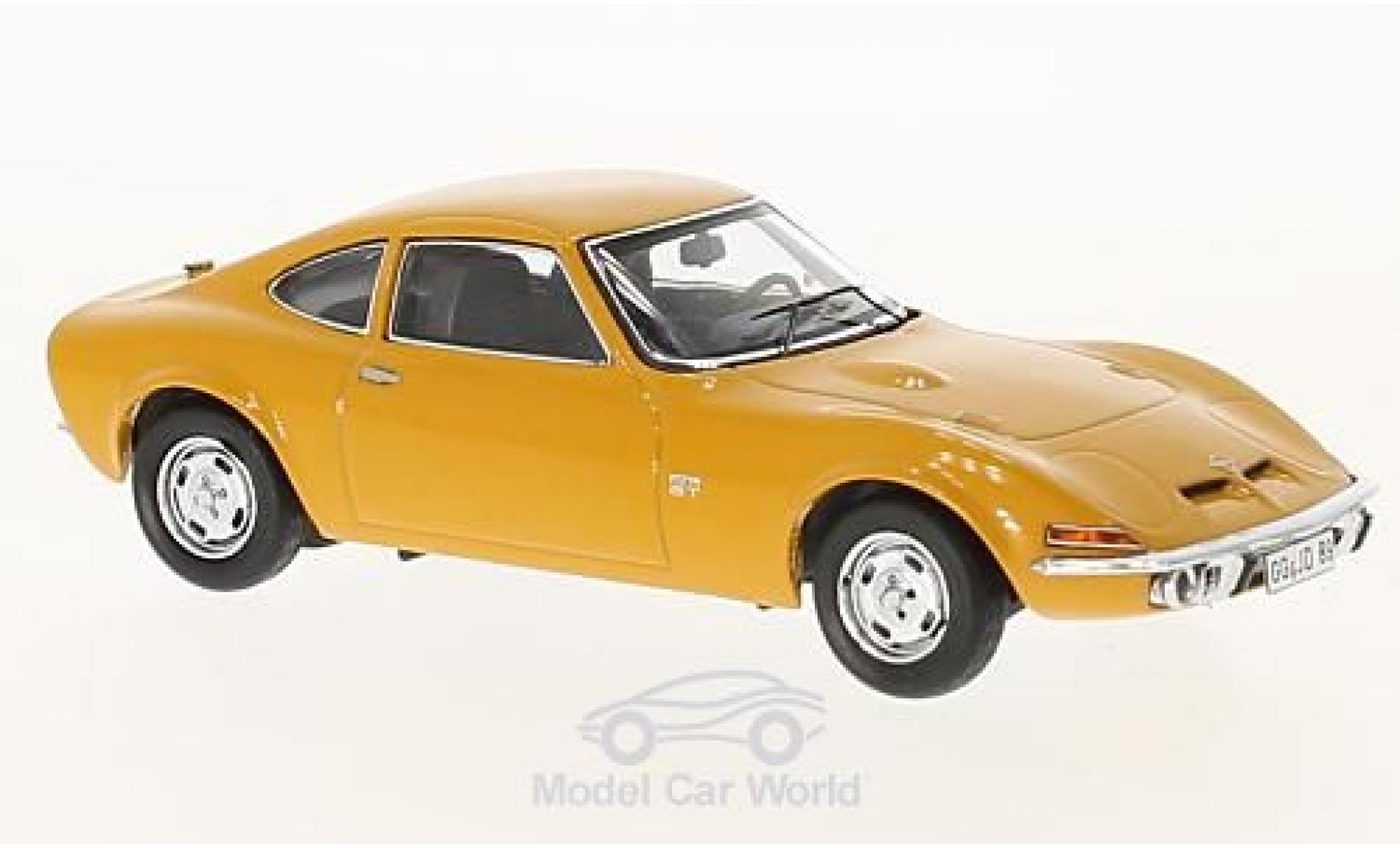 Opel GT 1/43 Schuco orange diecast model cars