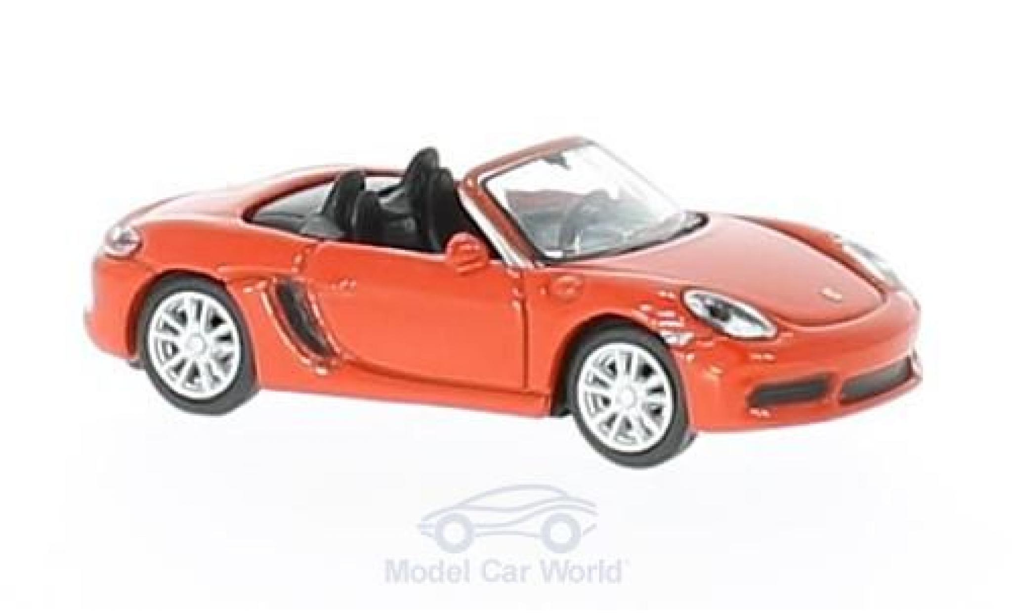 Porsche Boxster 1/87 Schuco 718 S orange diecast model cars