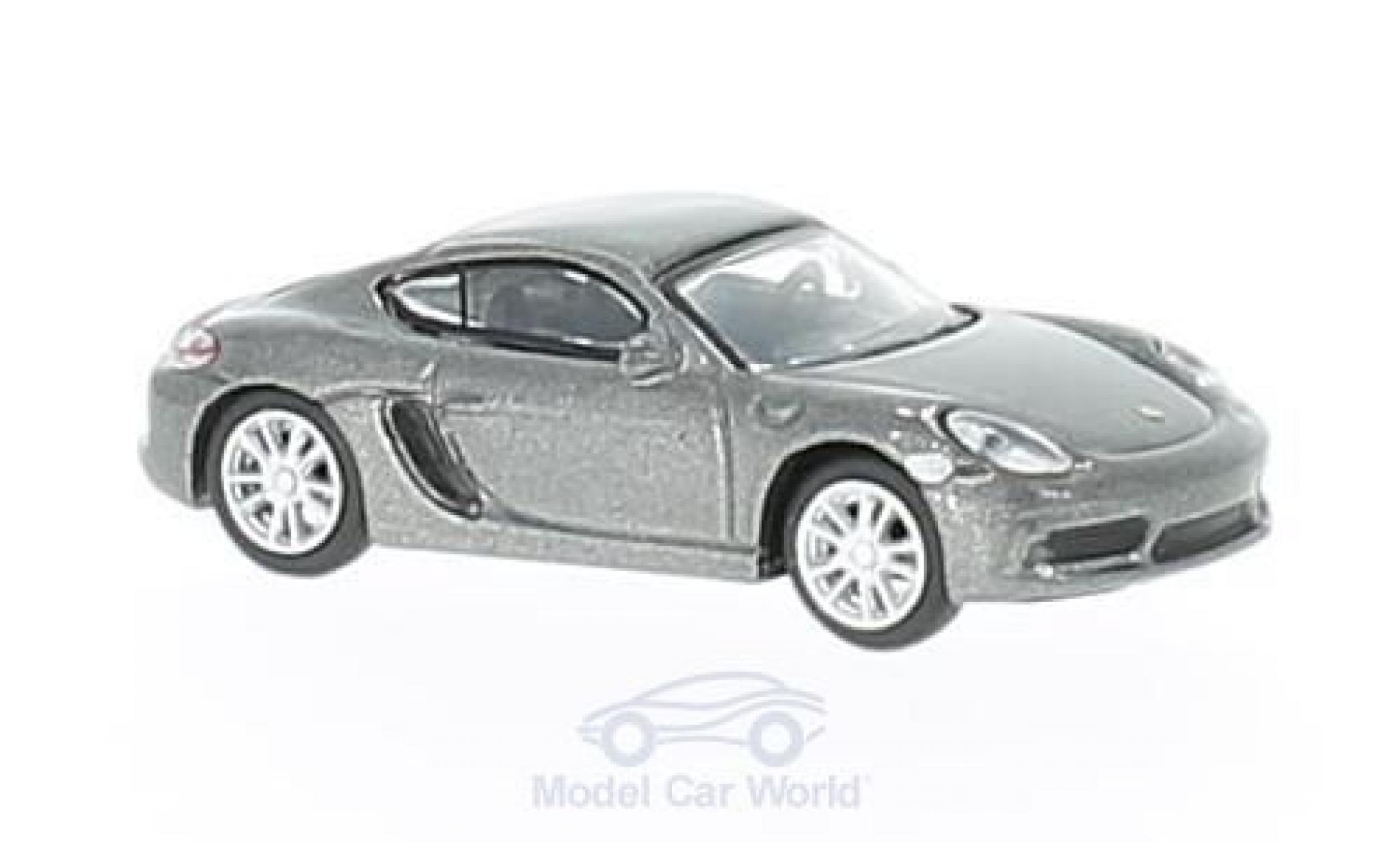 Porsche Cayman 1/87 Schuco 718 S metallic grey diecast model cars