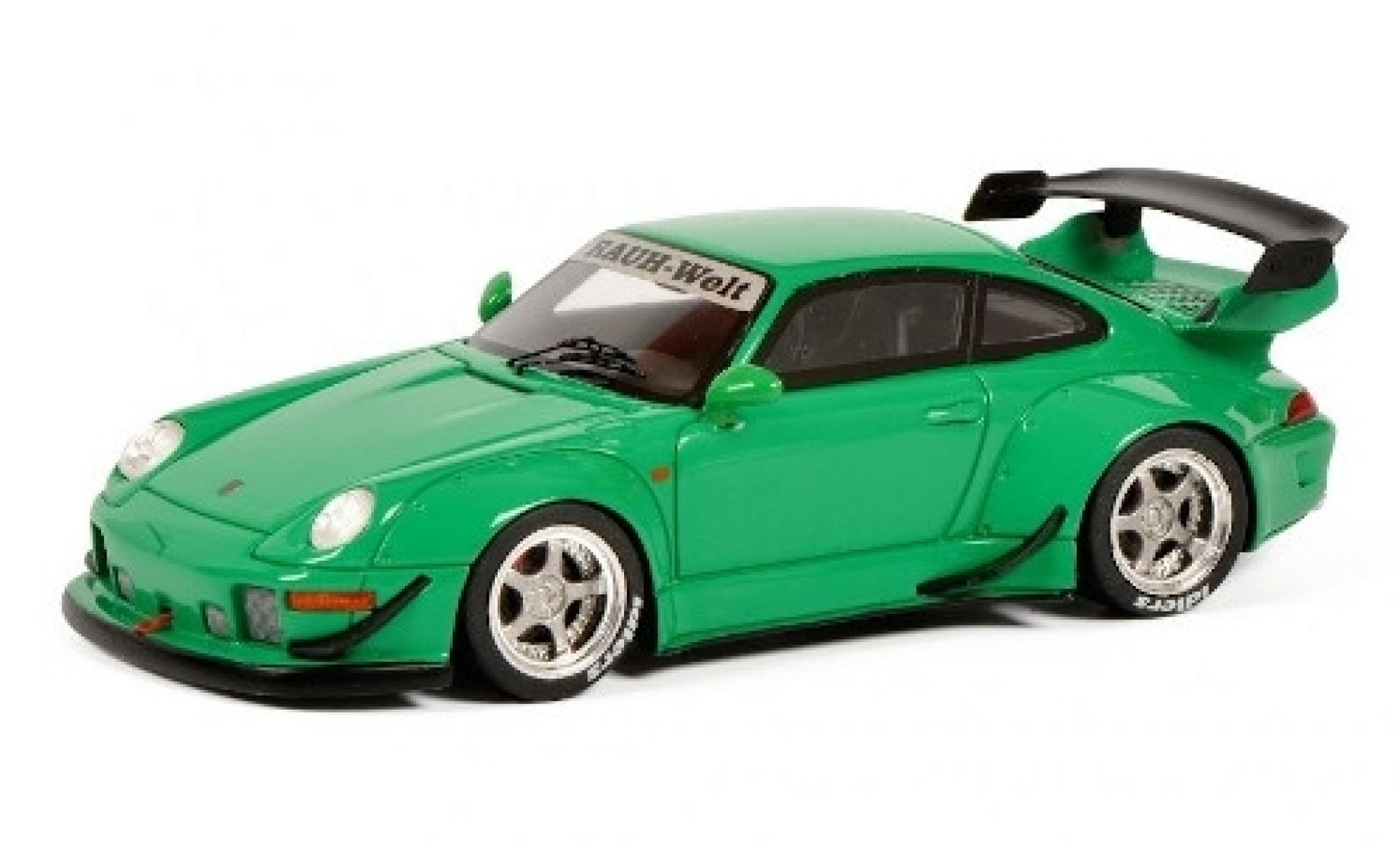 Porsche 993 RWB 1/43 Schuco 911 () RAUH-Welt RWB green diecast model cars