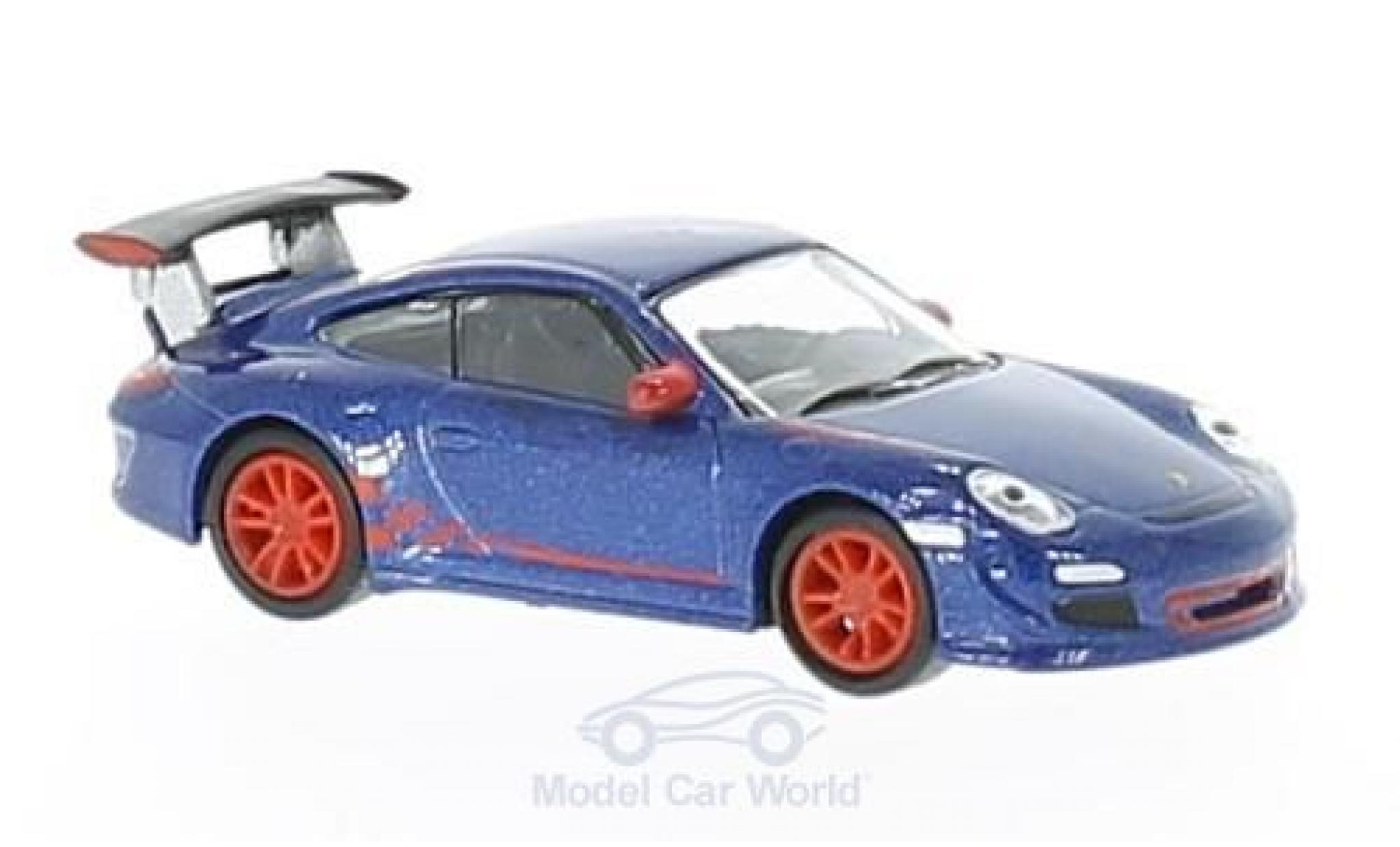 Porsche 997 GT3 RS 1/87 Schuco 911 () GT3 RS metallic blue diecast model cars