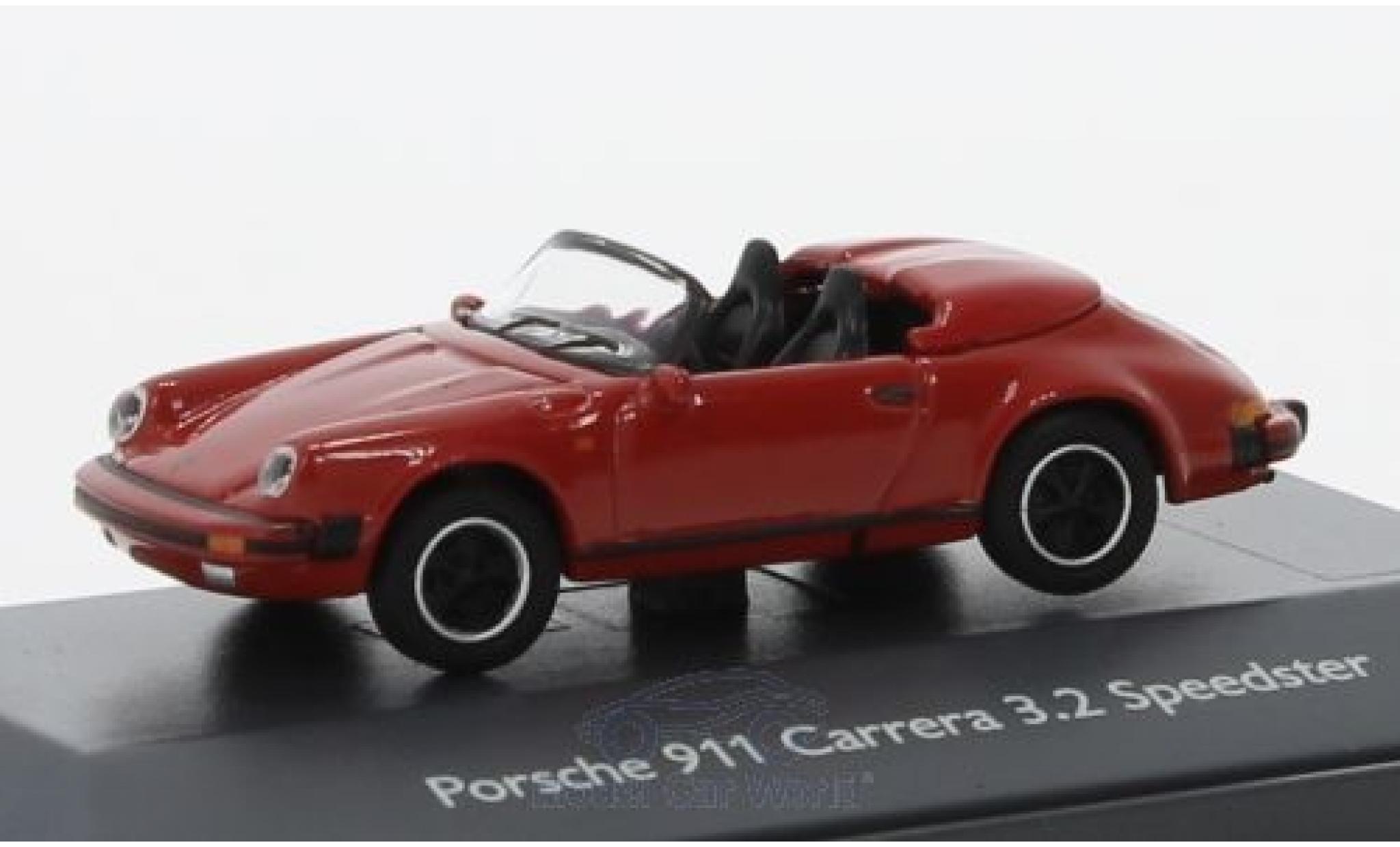 Porsche 911 Speedster 1/87 Schuco Carrera 3.2 Speedster red diecast model cars