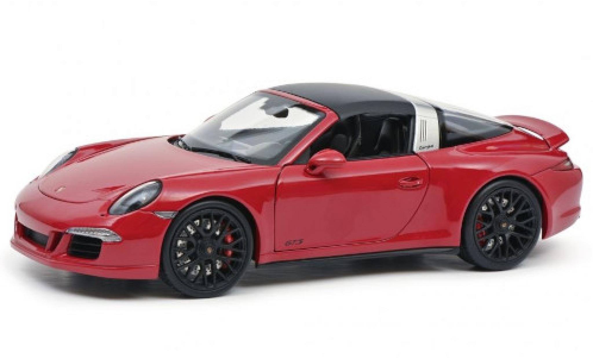 Porsche 991 Targa 1/18 Schuco 911 Carrera 4 GTS Targa (.1) red 2014 toit d&eacute;tachable diecast model cars