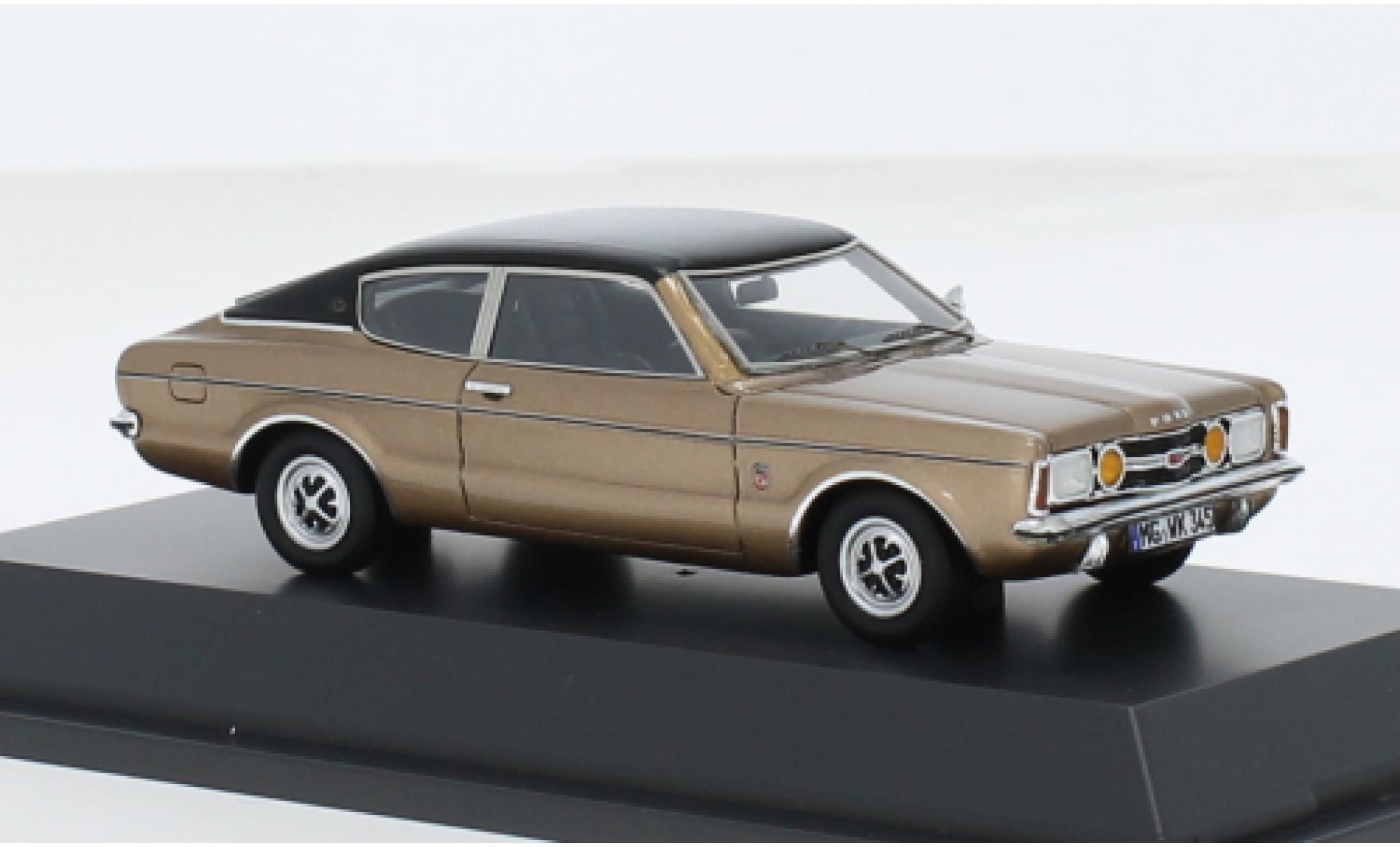 Ford Taunus 1/43 Schuco ProR (TC I) Coupe metallise brown/black 1974 1:43 diecast model cars