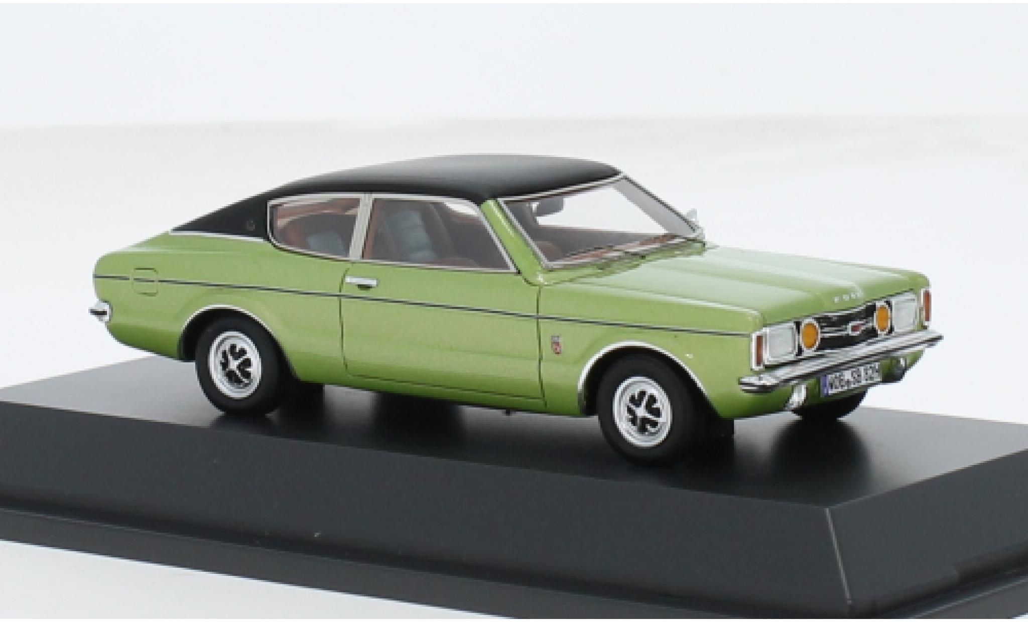 Ford Taunus 1/43 Schuco ProR (TC I) Coupe metallise green/black 1974 1:43 diecast model cars