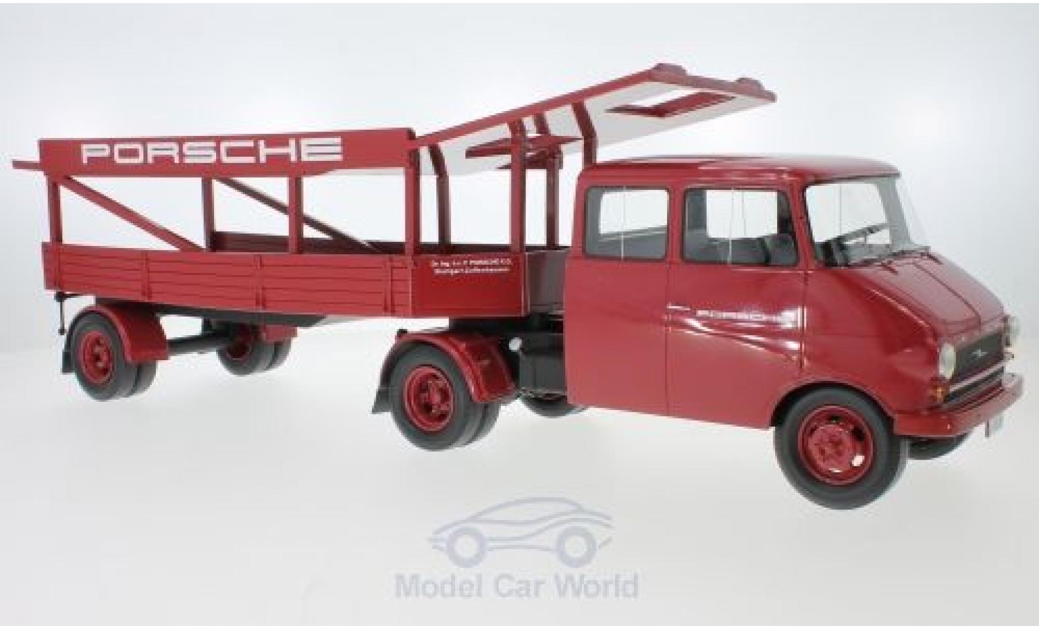 Opel Blitz 1/18 Schuco Renntransporter Porsche diecast model cars
