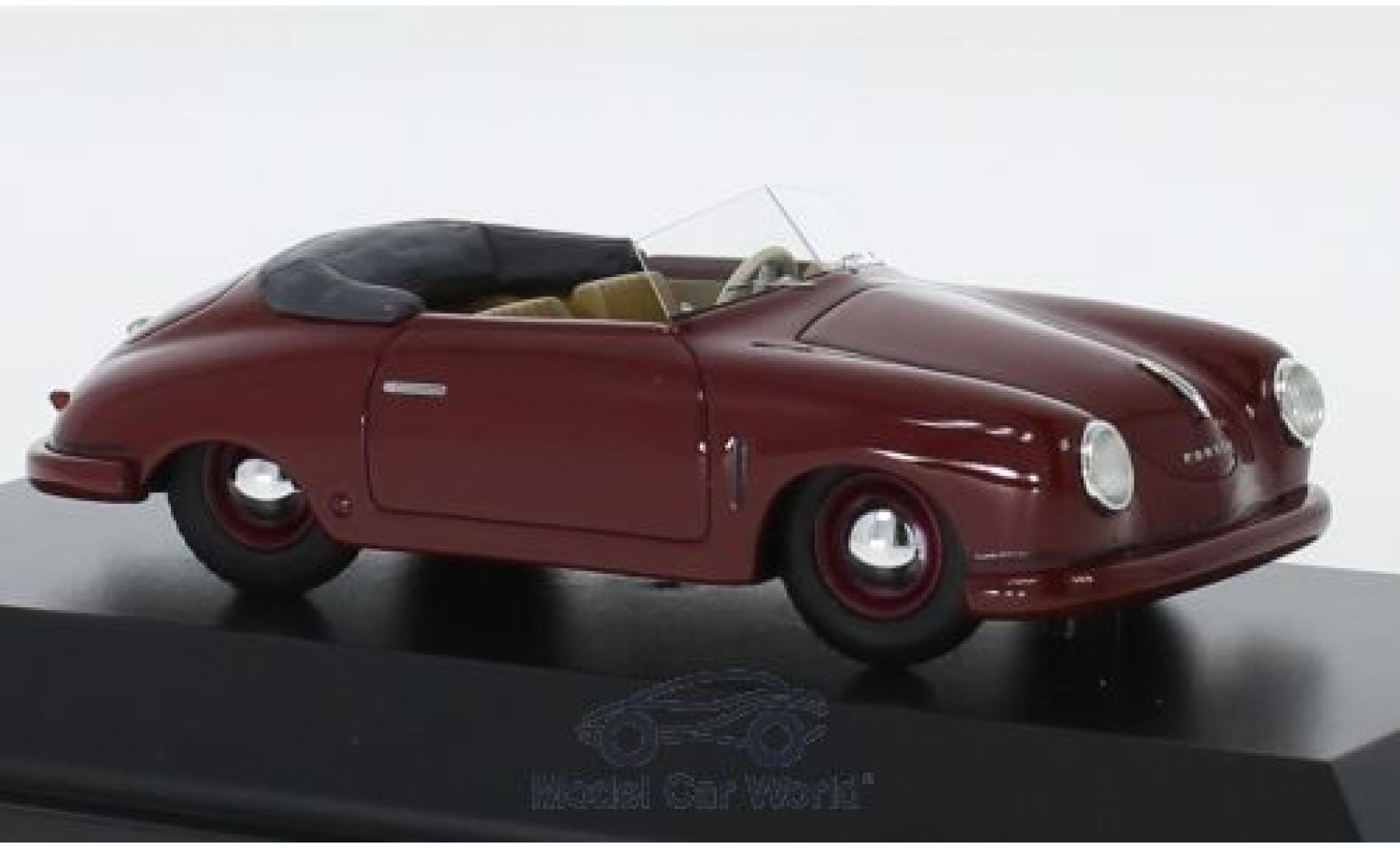 Porsche 356 1/43 Schuco Gm&uuml;nd Convertible red 1948 diecast model cars