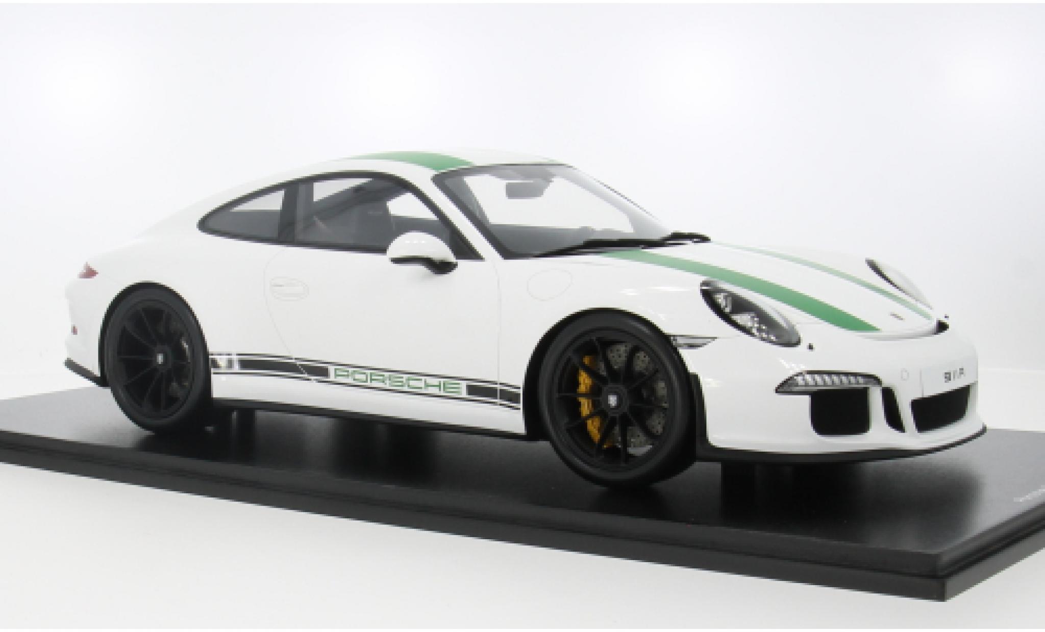 Porsche 991 R 1/12 Schuco ProR 911  white/green 2016 1:12 diecast model cars