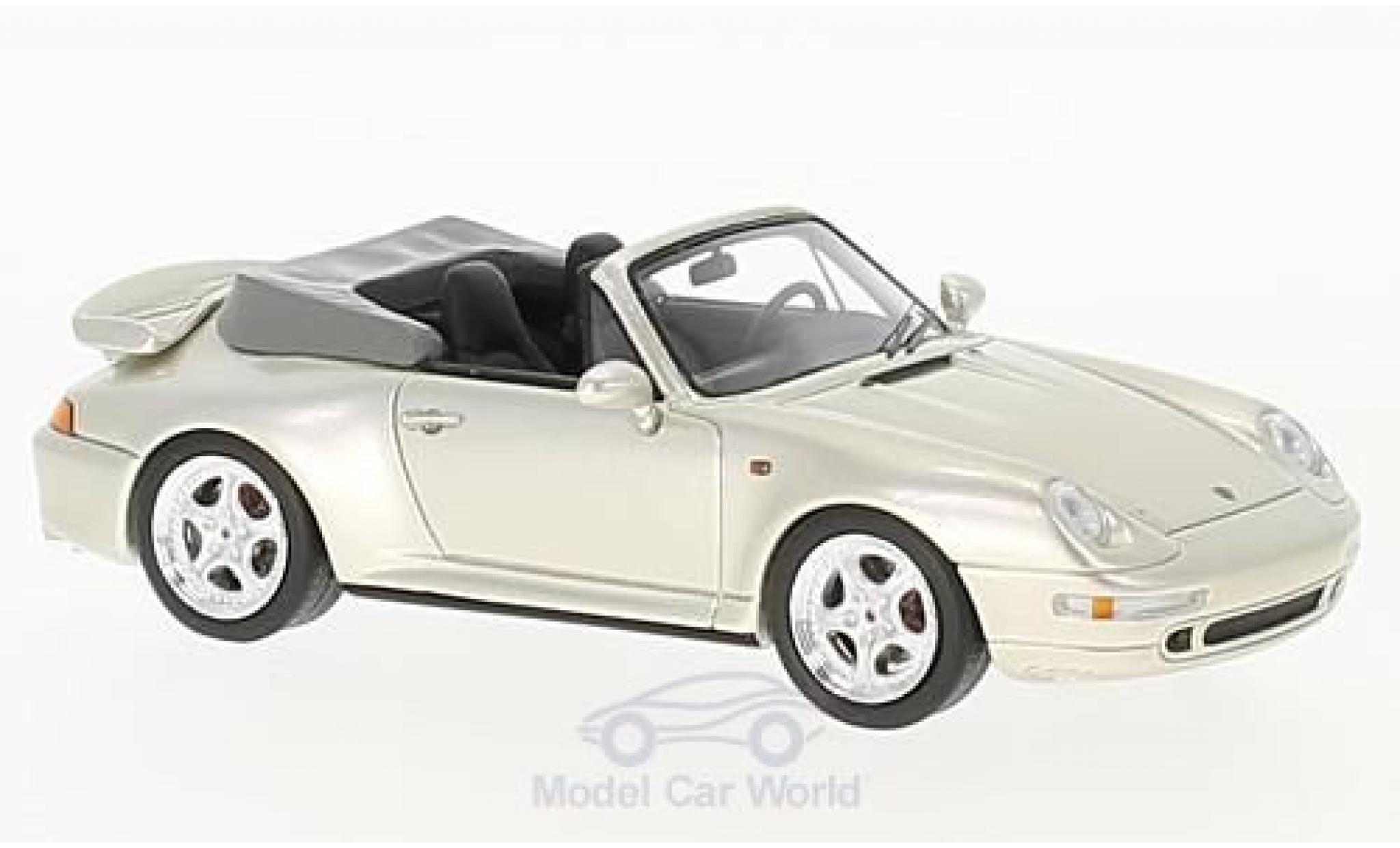 Porsche 993 Turbo 1/43 Schuco 911 () Turbo Convertible metallic beige diecast model cars