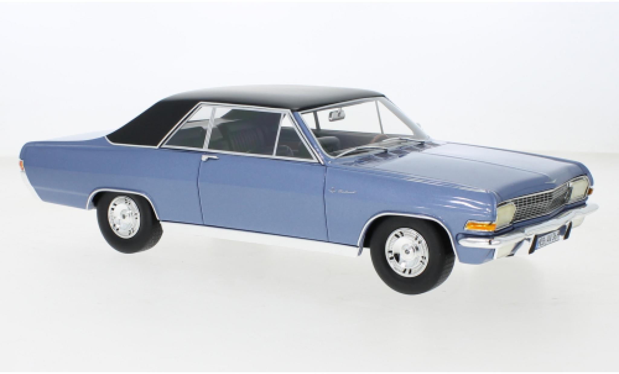Opel Diplomat 1/18 Schuco A Coupe metallise blue/black 1965 diecast model cars