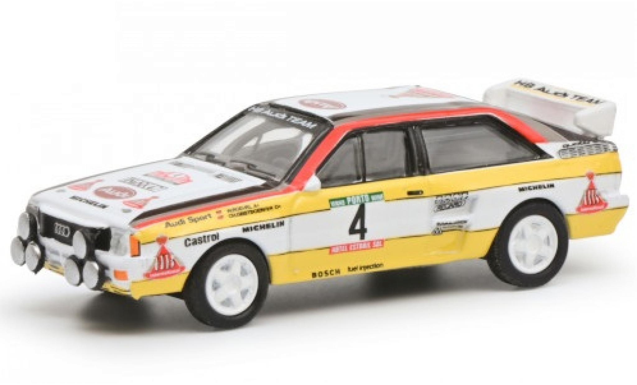 Audi Quattro 1/87 Schuco No.4 HB Rally WM Rally Portugal 1984 diecast model cars