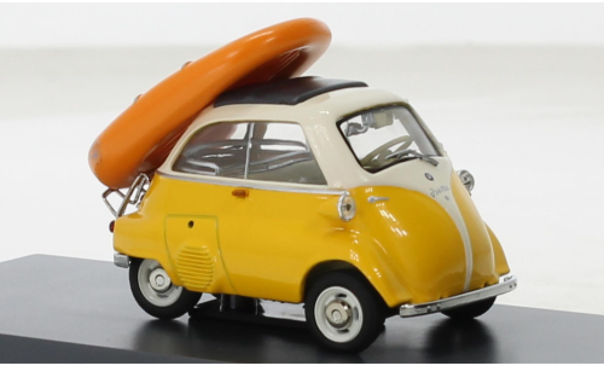 Bmw Isetta 1/43 Schuco yellow/beige Ab an - Wannsee 1957 diecast model cars