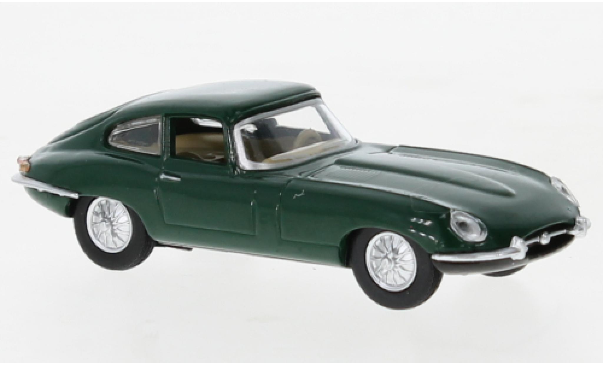 Jaguar E-Type 1/64 Schuco vert fonc&eacute; diecast model cars