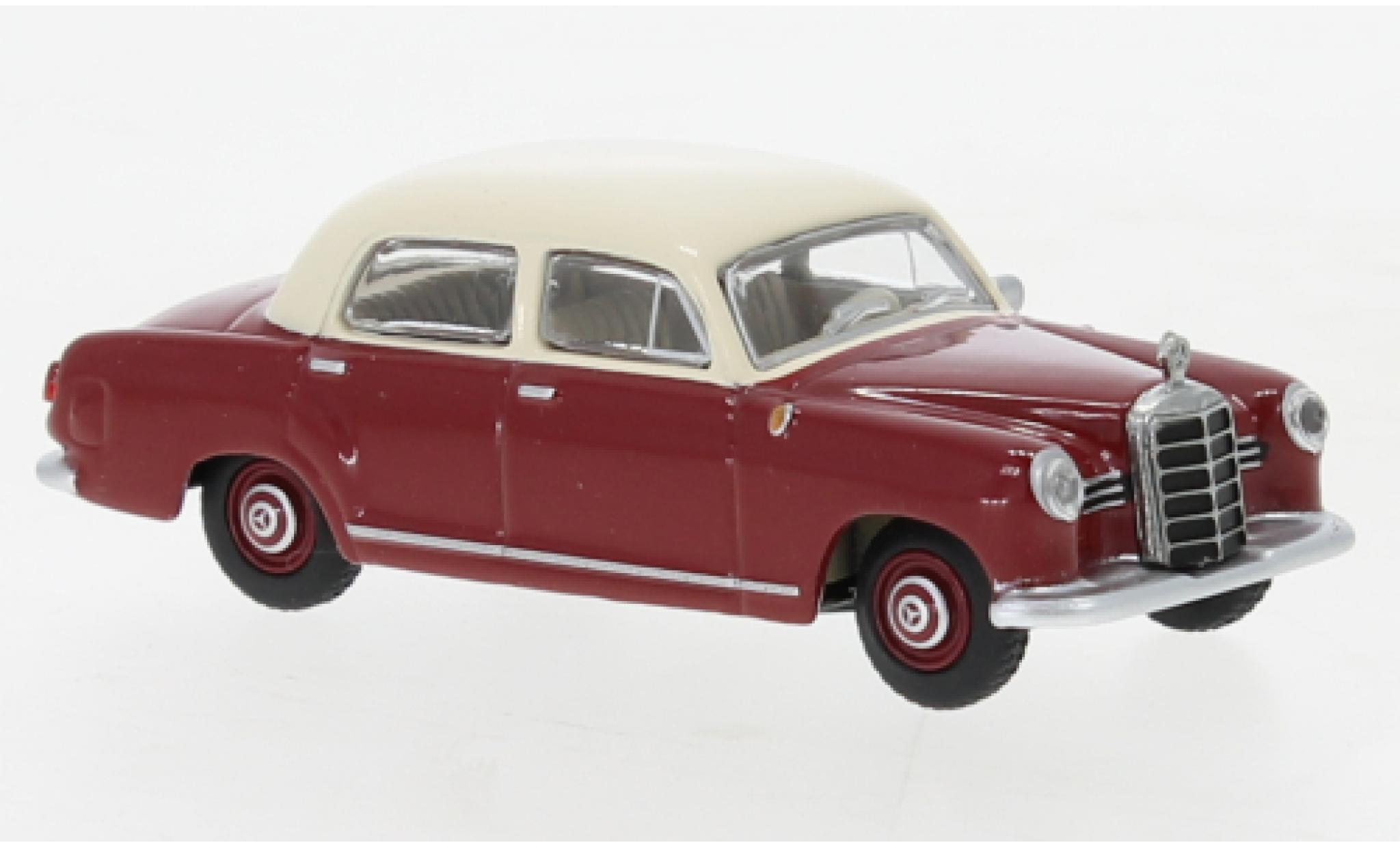 Mercedes 180 1/64 Schuco D (W120) red/beige diecast model cars