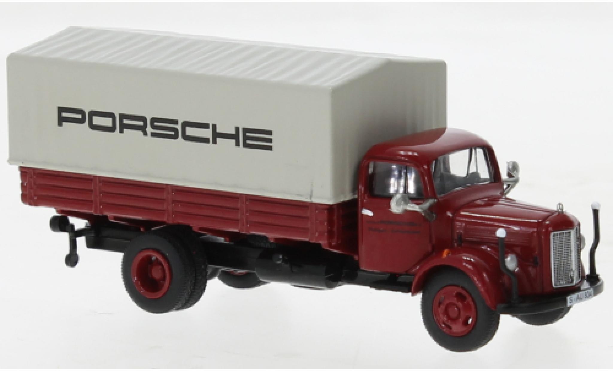 Mercedes L3500 1/87 Schuco plateforme Porsche diecast model cars