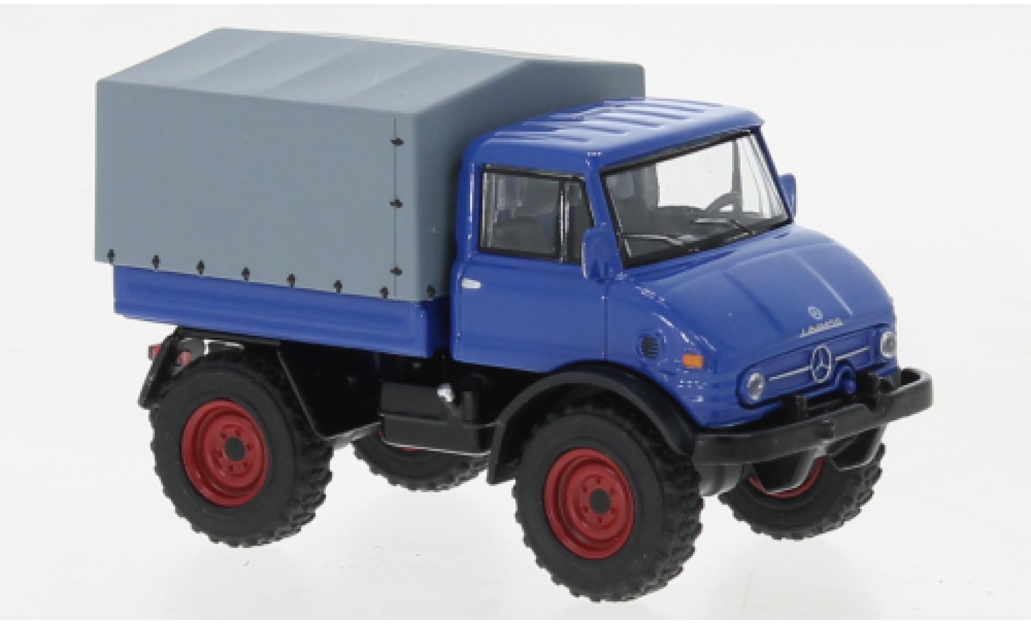 Mercedes Unimog 1/64 Schuco U406 blue diecast model cars