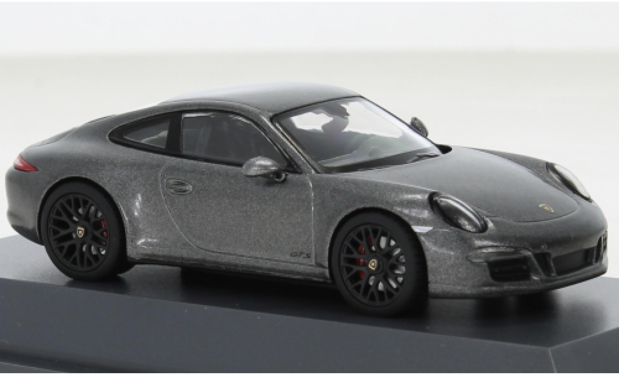 Porsche 991 GTS 1/43 Schuco 911 (.1) Carrera metallise grey 2012 diecast model cars