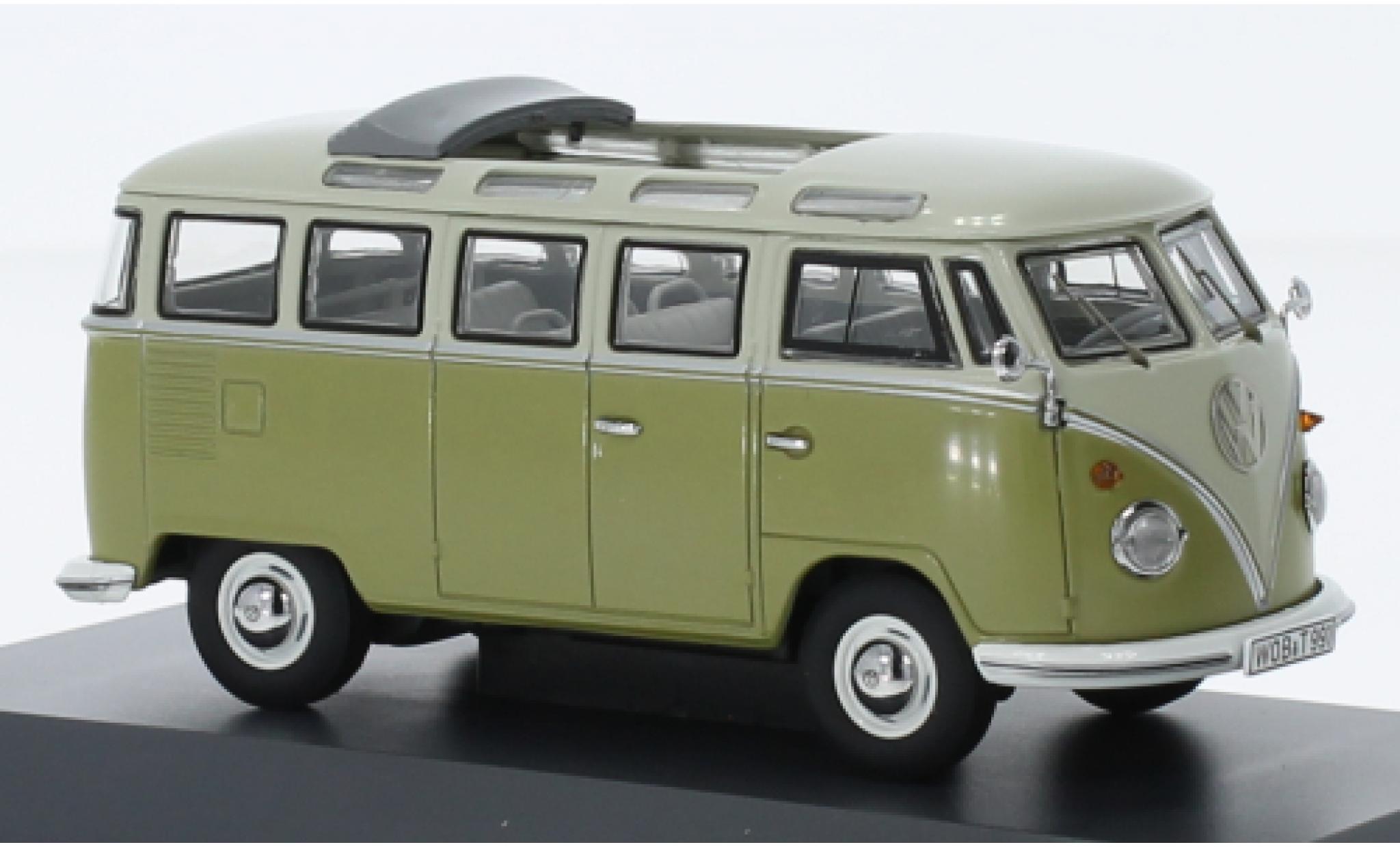 Volkswagen T1 1/43 Schuco Samba la chaux/grey clair 1952 diecast model cars