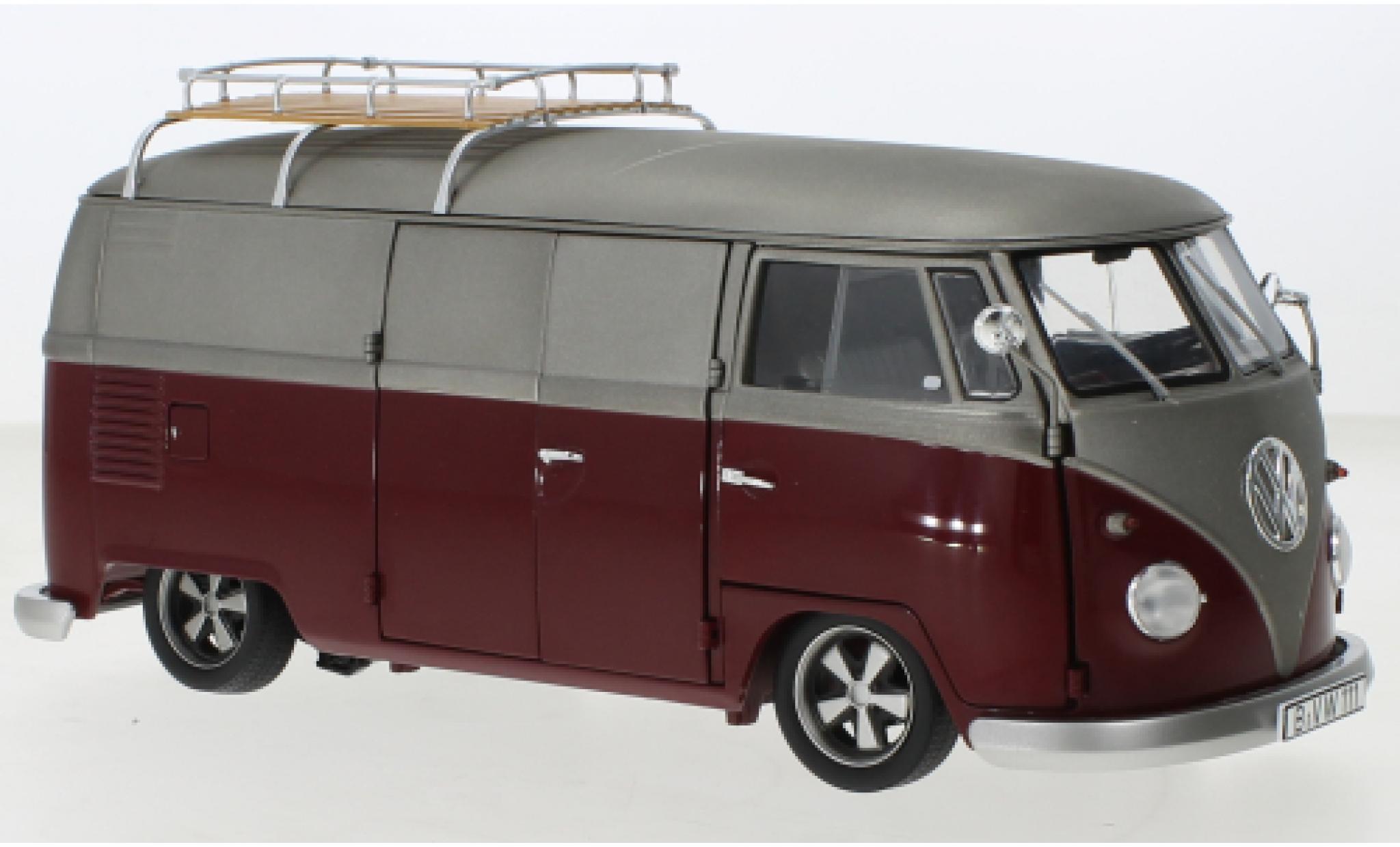 Volkswagen T1 1/18 Schuco b Bus Lowrider red/matt-grey diecast model cars