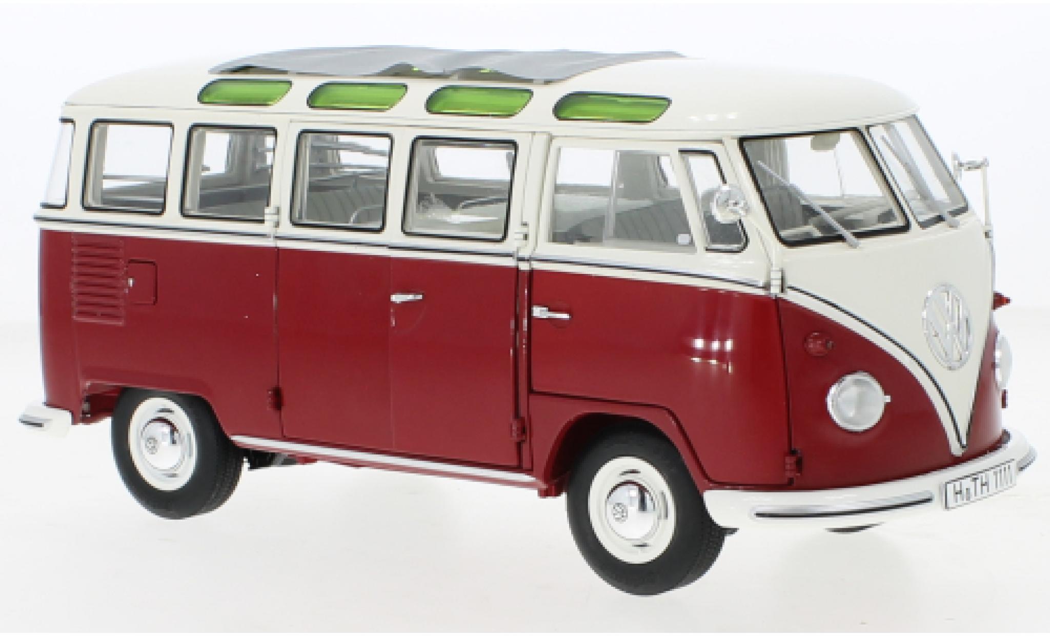 Volkswagen T1 1/18 Schuco b Samba red/white diecast model cars