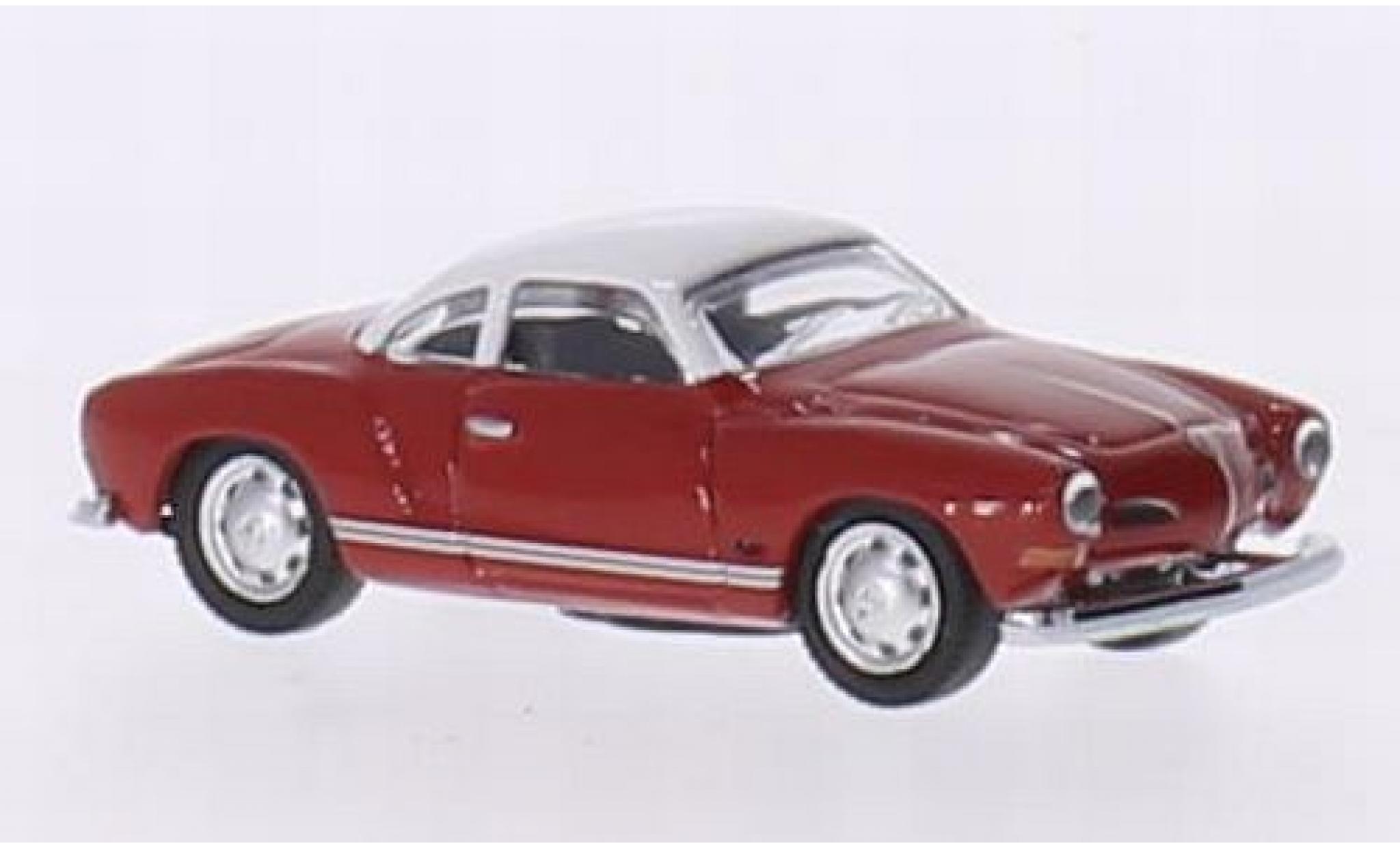 Volkswagen Karmann 1/87 Schuco Ghia Coupe red/white diecast model cars