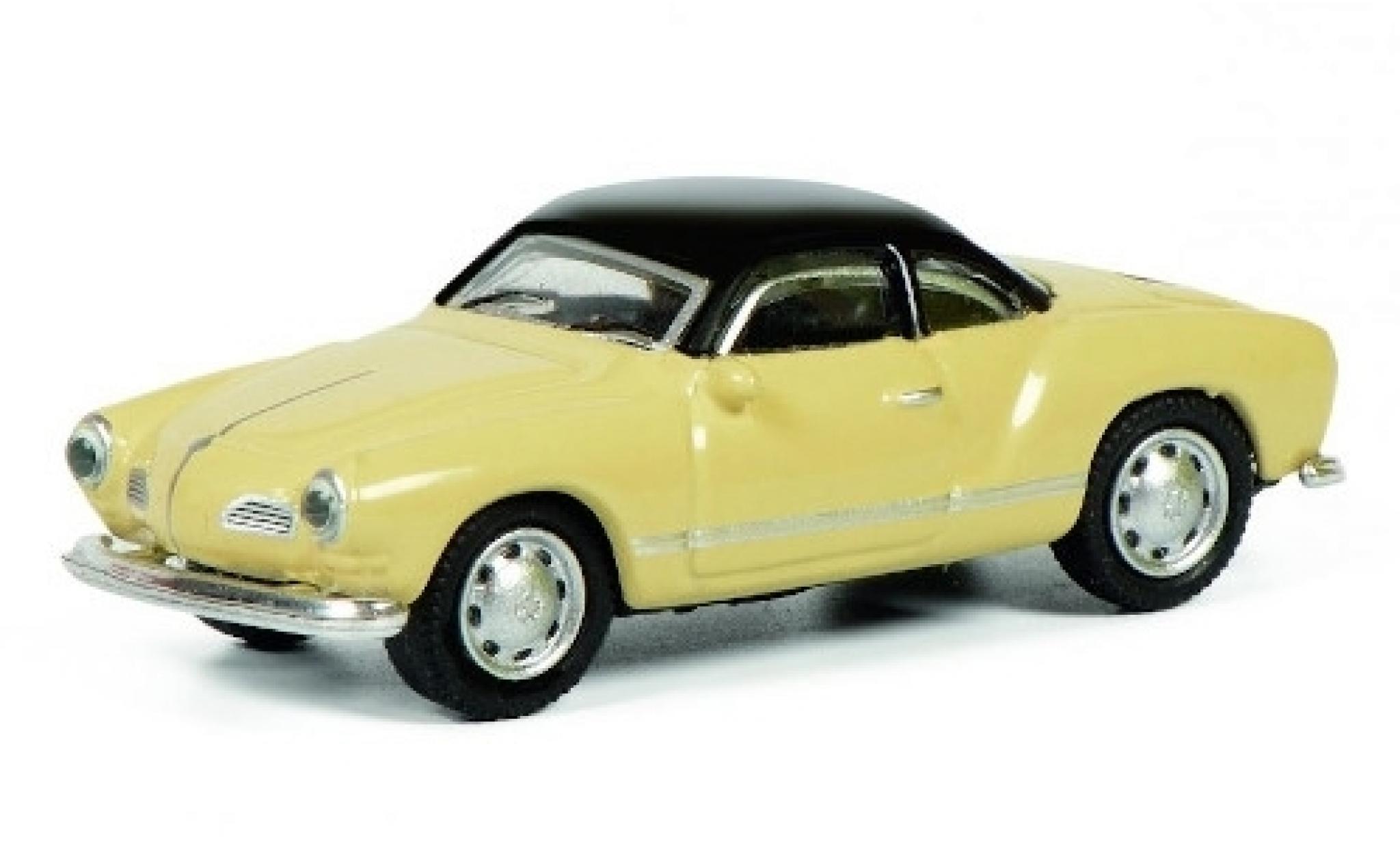 Volkswagen Karmann 1/87 Schuco Ghia (Typ 14) beige/black diecast model cars