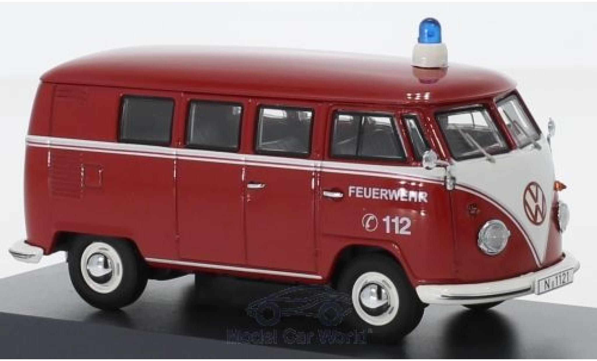 Volkswagen T1 1/43 Schuco b Bus Fire brigade diecast model cars