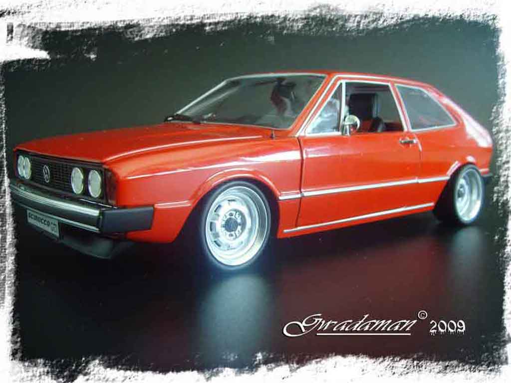 Volkswagen Scirocco GTI 1/18 Revell GTI red ligne supersprint diecast model cars