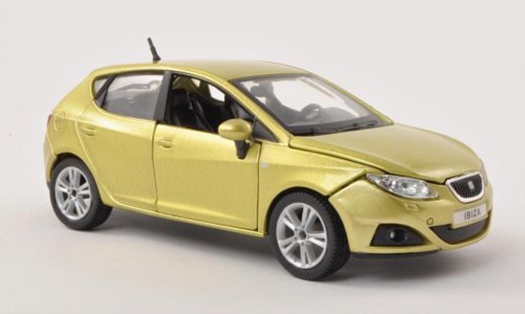 Seat Ibiza 1/24 Burago (6J) yellow-grun 5-Turer diecast model cars