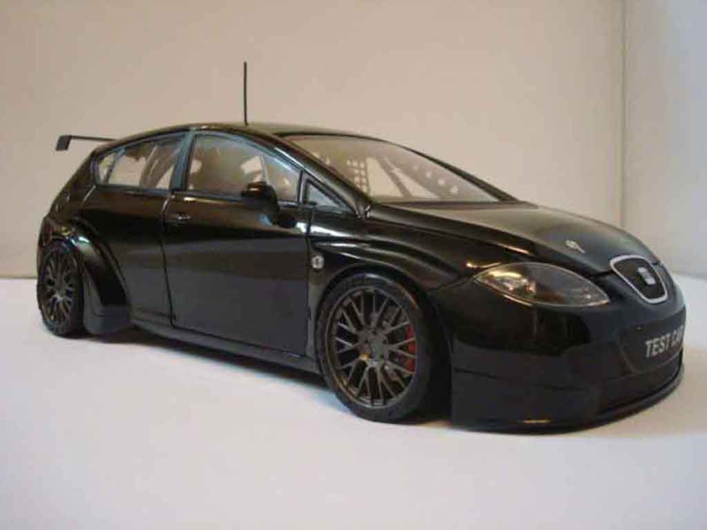 Seat Leon 1/18 Guiloy wtcc test car noir diecast model cars