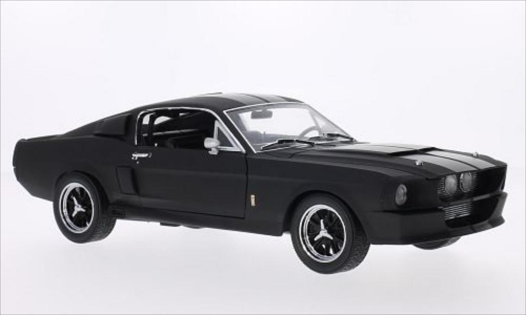 Shelby GT 500 1/18 Greenlight matt-black/black 1967 diecast model cars
