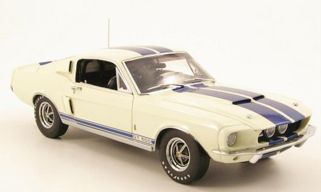 Shelby GT 500 1/24 GMP white/blue 1967 diecast model cars