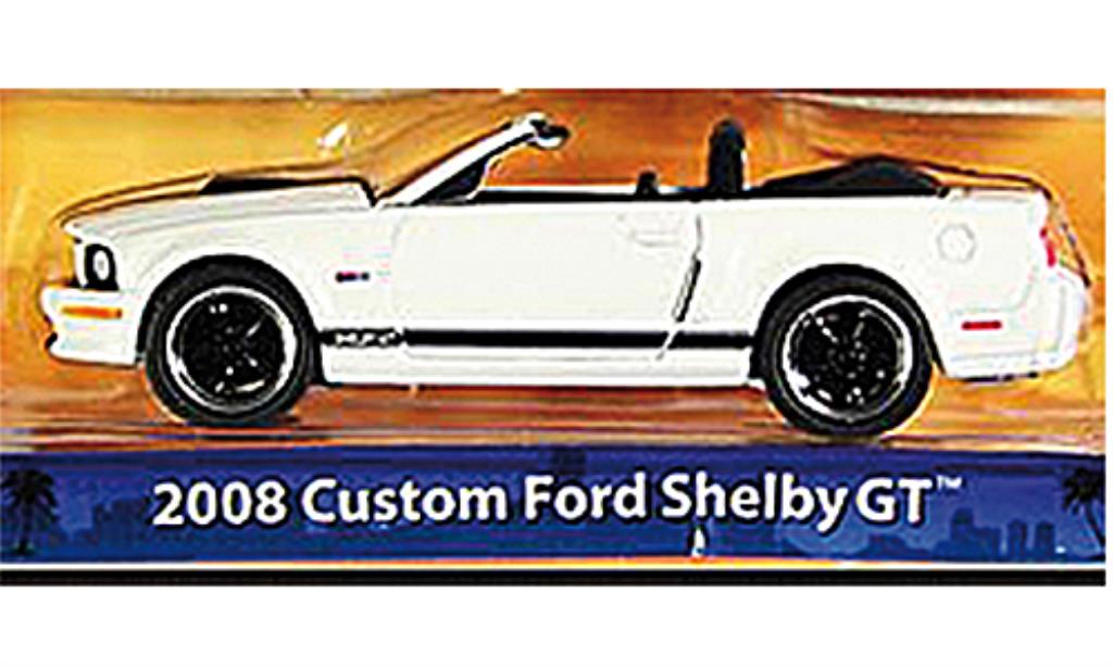 Shelby GT 1/64 Greenlight Convertible white/matt-black 2008 diecast model cars