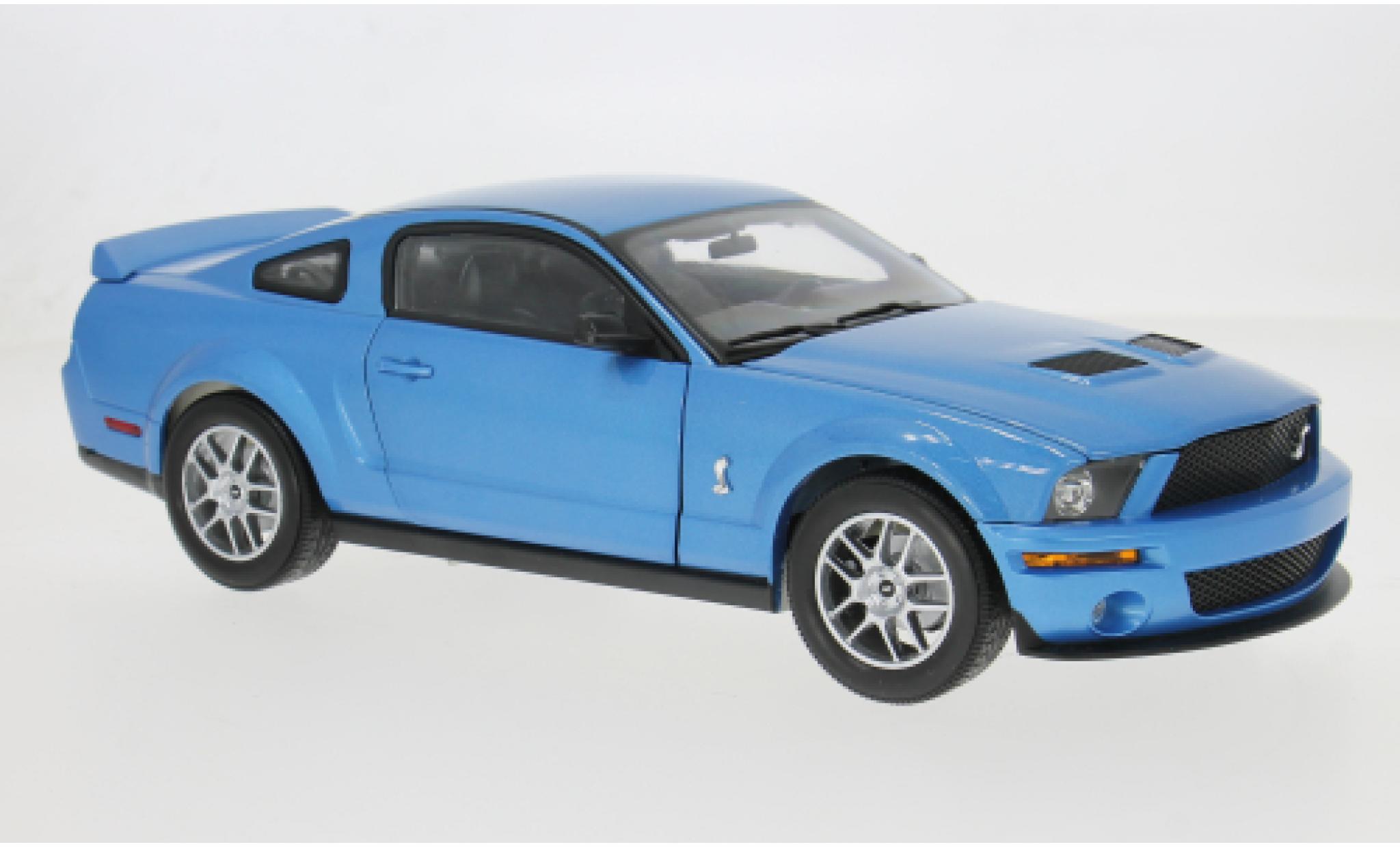 Shelby GT 1/18 Shelby Collectibles 500 blue 2007 1:18 diecast model cars