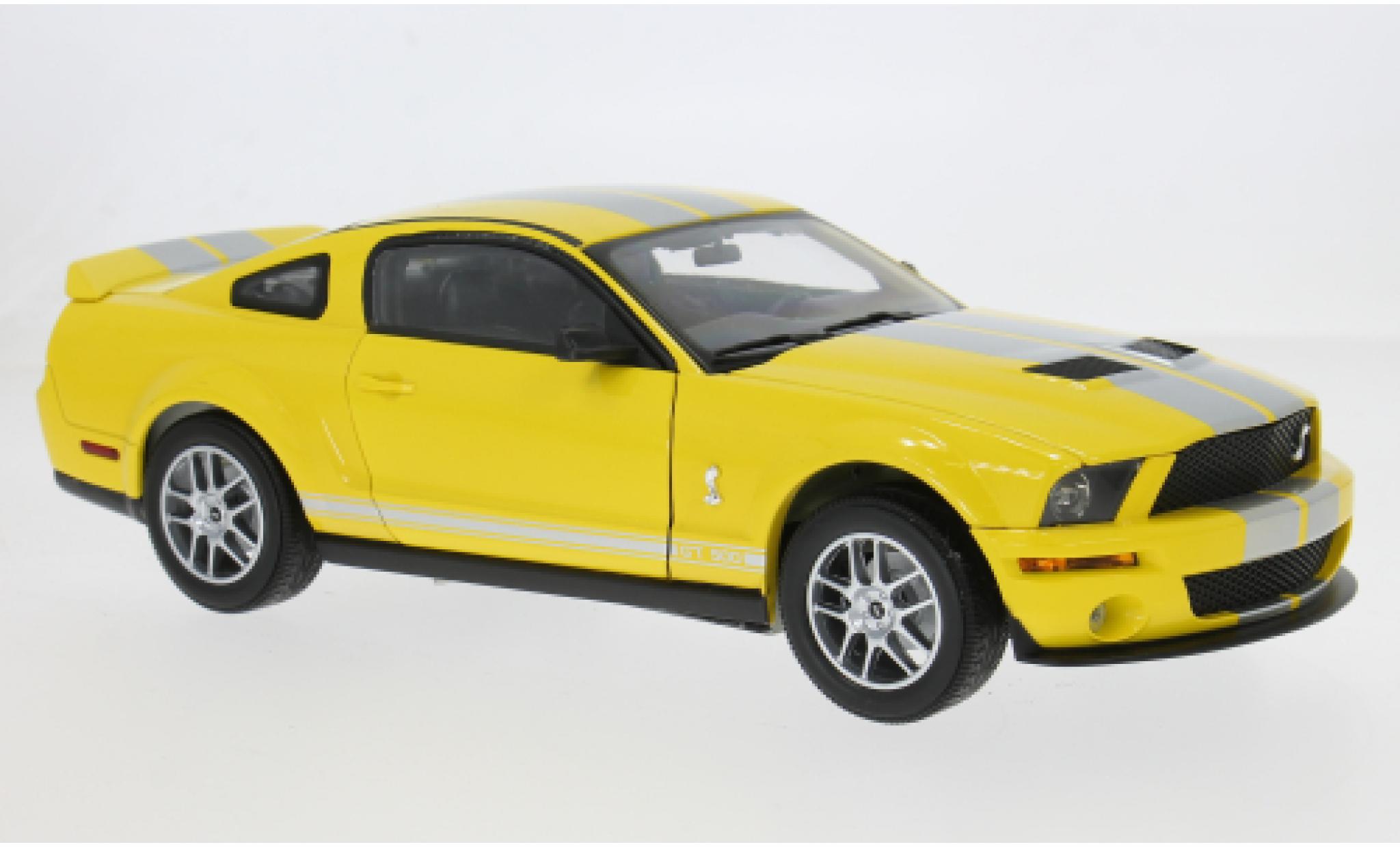 Shelby GT 1/18 Shelby Collectibles 500 yellow 2007 1:18 diecast model cars