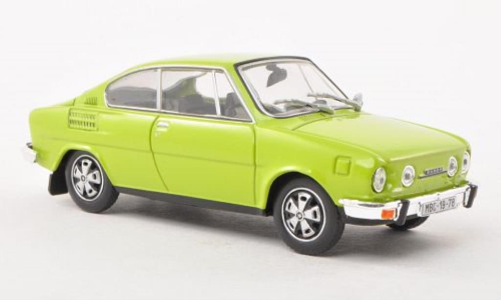 Skoda 110 1/43 Abrex R grun diecast model cars