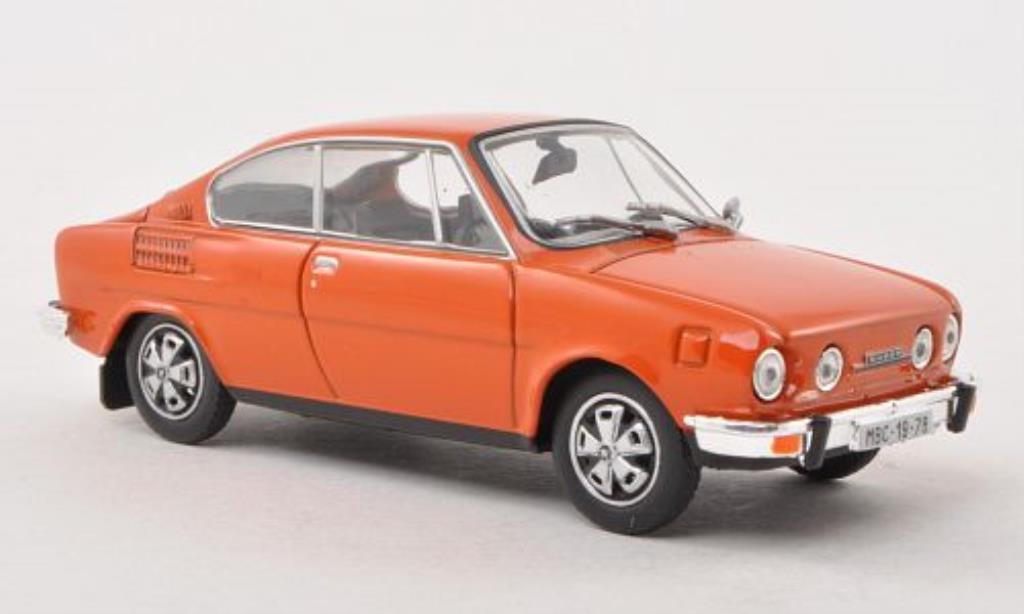 Skoda 110 1/43 Abrex R orange diecast model cars