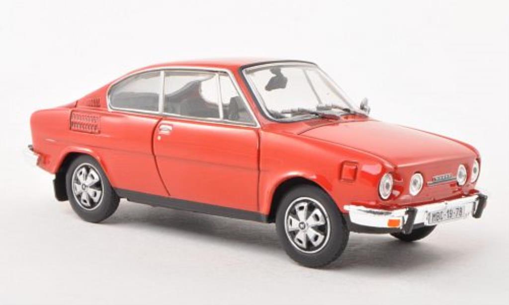 Skoda 110 1/43 Abrex R red diecast model cars