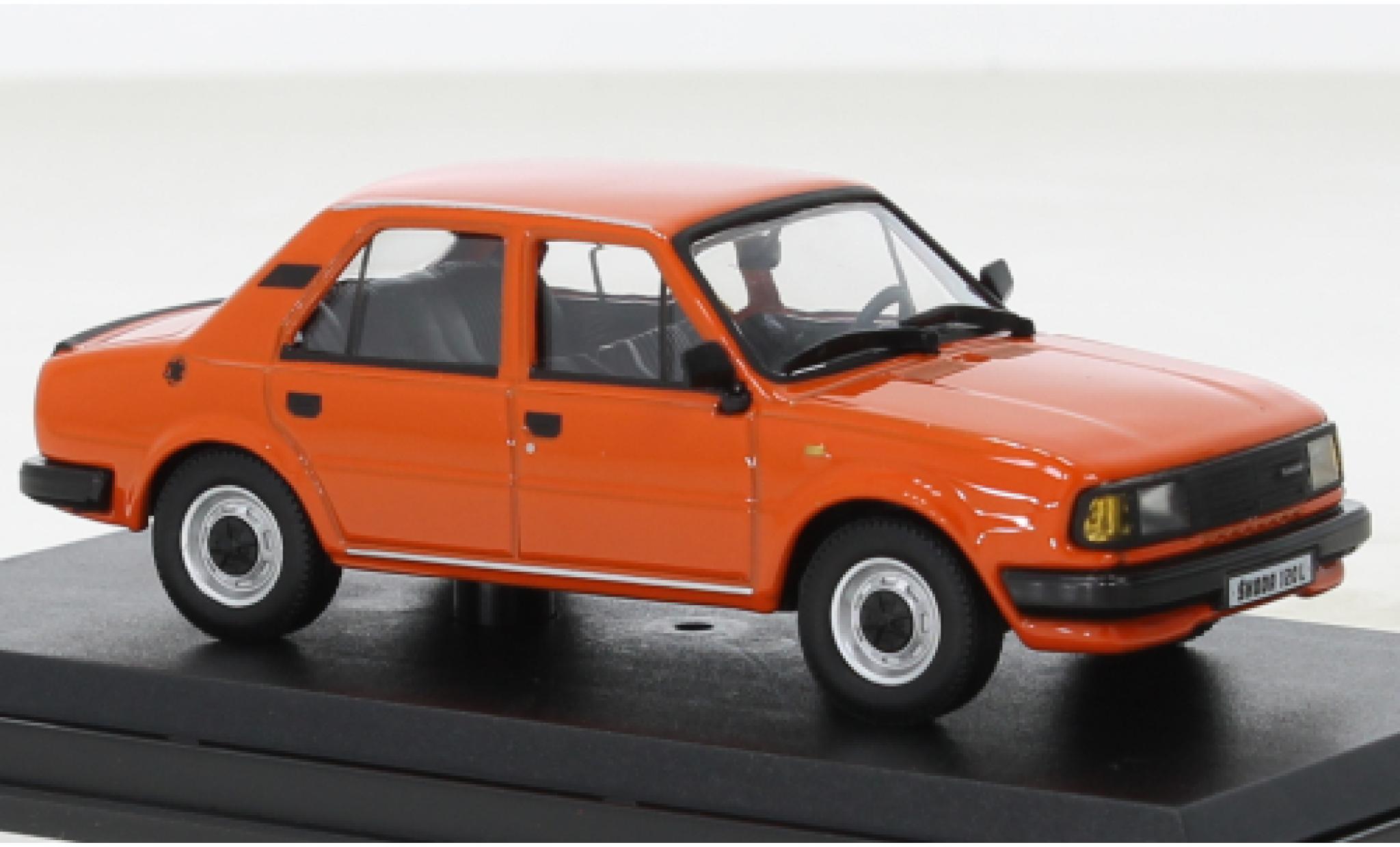 Skoda 120 1/43 Abrex L orange 1984 1:43 diecast model cars