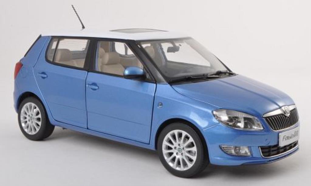 Skoda Fabia II 1/18 Paudi II blue/white 2008 diecast model cars
