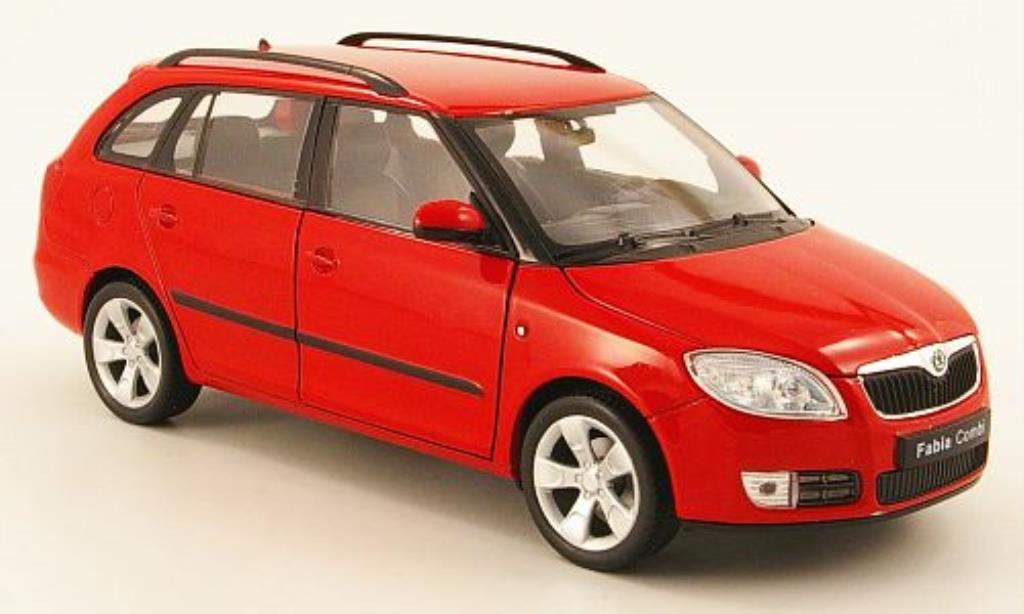 Skoda Fabia II 1/24 Welly II Combi red diecast model cars