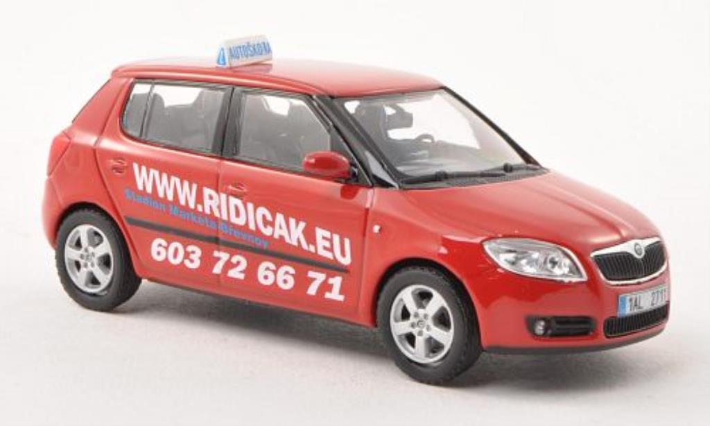 Skoda Fabia II 1/43 Abrex II Fahrschule Zubr diecast model cars