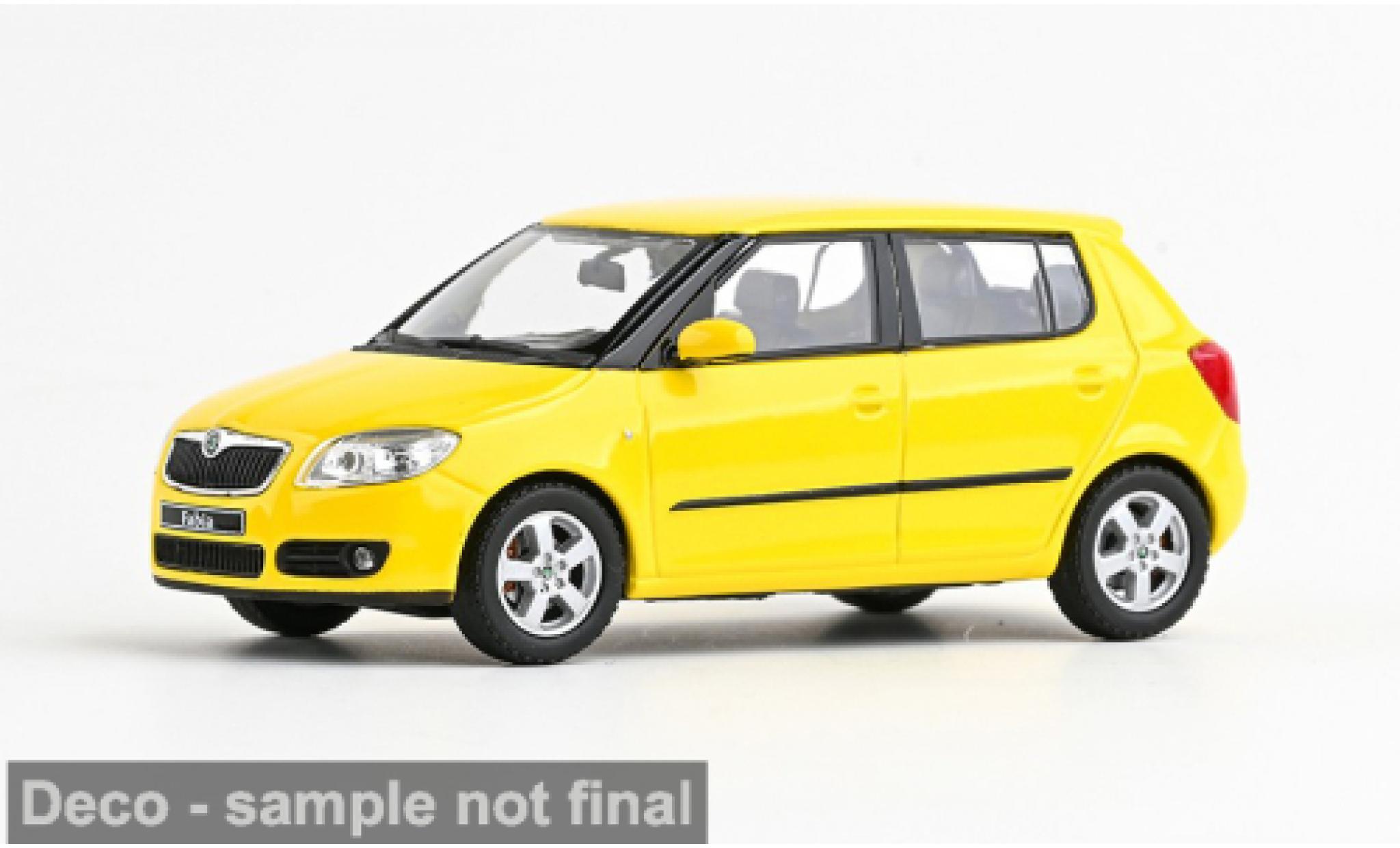 Skoda Fabia 1/43 Abrex II yellow 2006 1:43 diecast model cars