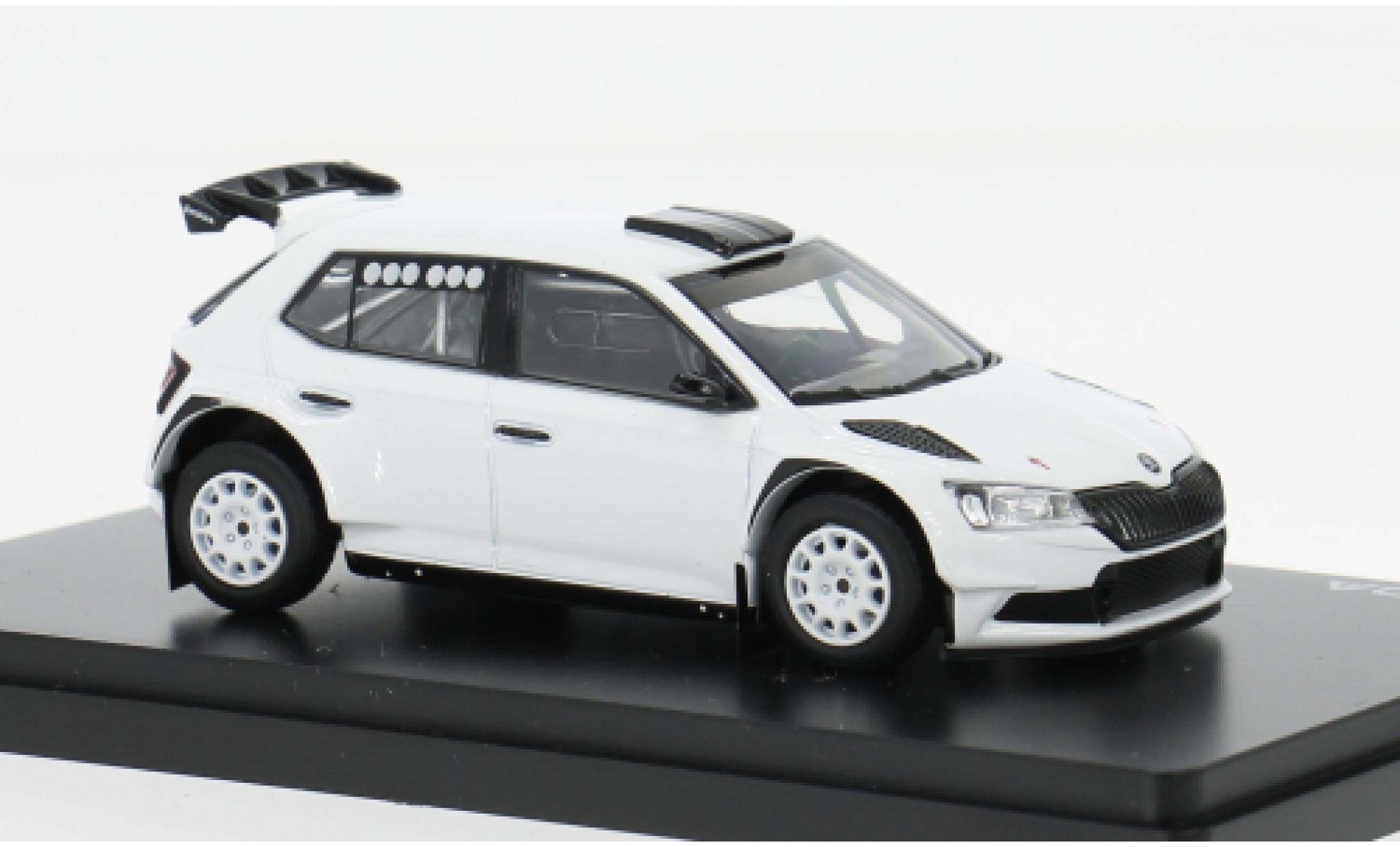 Skoda Fabia 1/43 Abrex III FL Rally2 Evo white 2019 1:43 diecast model cars