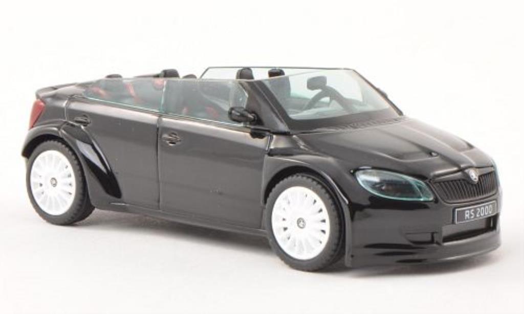 Skoda Fabia 1/43 Abrex 2000 Concept Car black mit whiteen Felgen diecast model cars